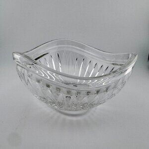 Vintage Mikasa Cimarron 6" Elegant Crystal Bowl Butterfly Circle Germany